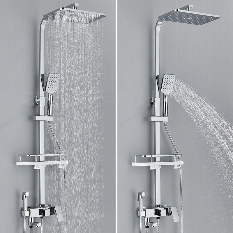 AquaBrass | Luxus-Messing-Duscharmatur mit Regenbrause - Brezella