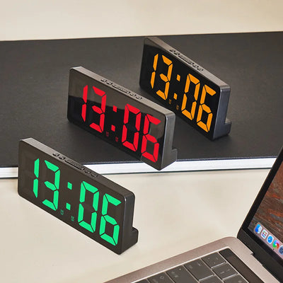 ZenVoiceTime | LED-Uhr mit Sprachsteuerung für friedliche Nächte - Brezella