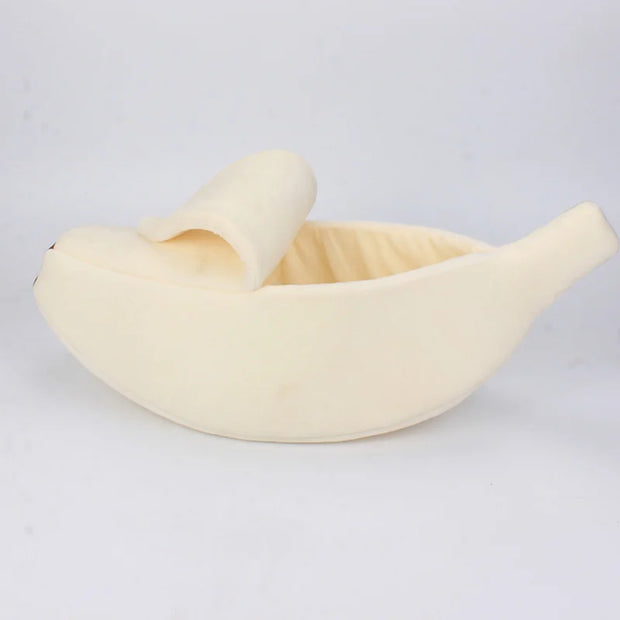 CuddleBanana | Lustiges und warmes Katzenbett mit Stil - Brezella