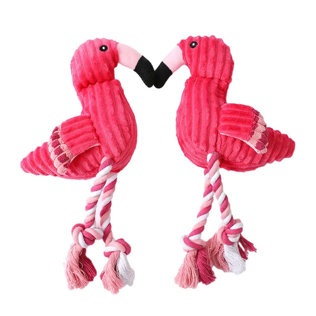 PawMingo | Kuscheliges Flamingo-Spielzeug für langen Spaß - Brezella