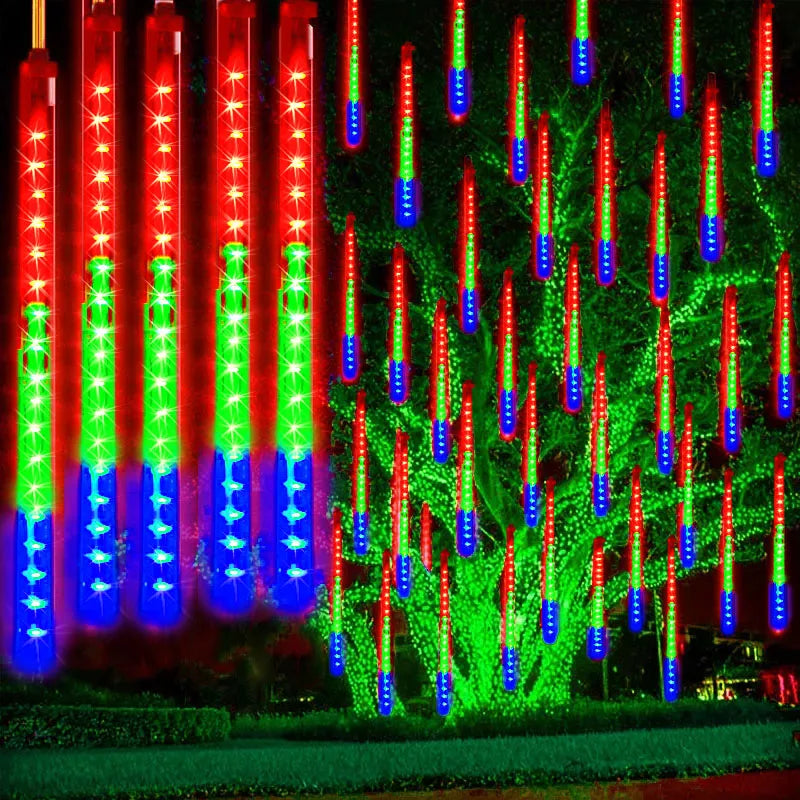 WasserGlanz | Luxuriöse LED-Lichterkaskade für den Garten - Brezella