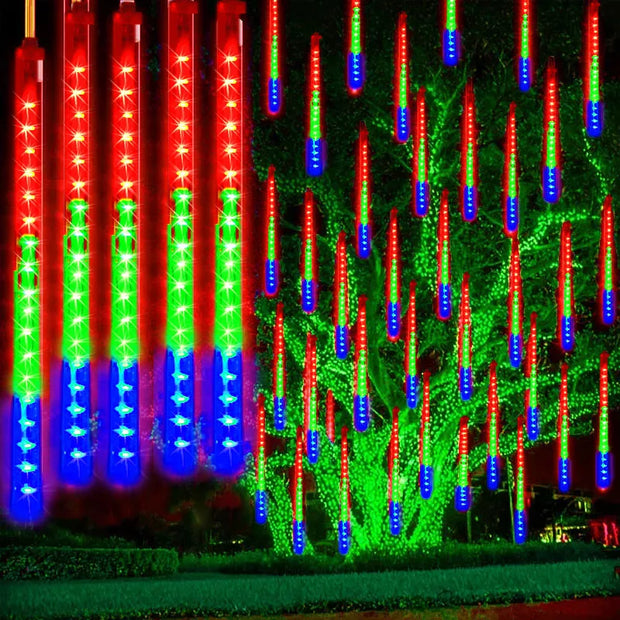 WasserGlanz | Luxuriöse LED-Lichterkaskade für den Garten - Brezella