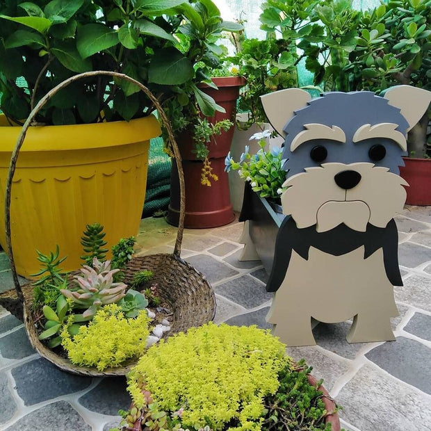 HundeBlüte | Dekorativer Pflanztopf für Hundefans - Brezella