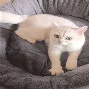 FellWärme | Gemütliches Hundebett mit Plüschkissen - Brezella