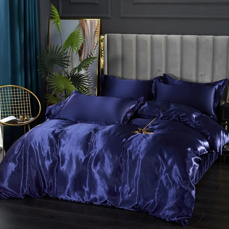 SilkEleganz | Satin-Bettwäsche-Set für luxuriöse Nächte - Brezella