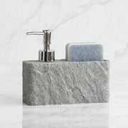 CleanEase | Doppel-Funktions-Seifenspender mit integriertem Halter - Brezella