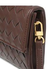 GoldenWeave | Elegante Flechttasche mit edlem Goldverschluss - Brezella