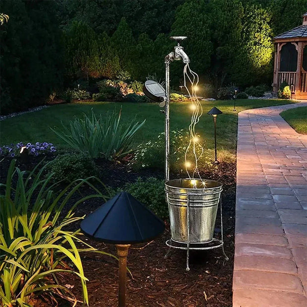 SunTap | Stilvolle LED-Wasserhahn-Dekoration mit Solarenergie - Brezella