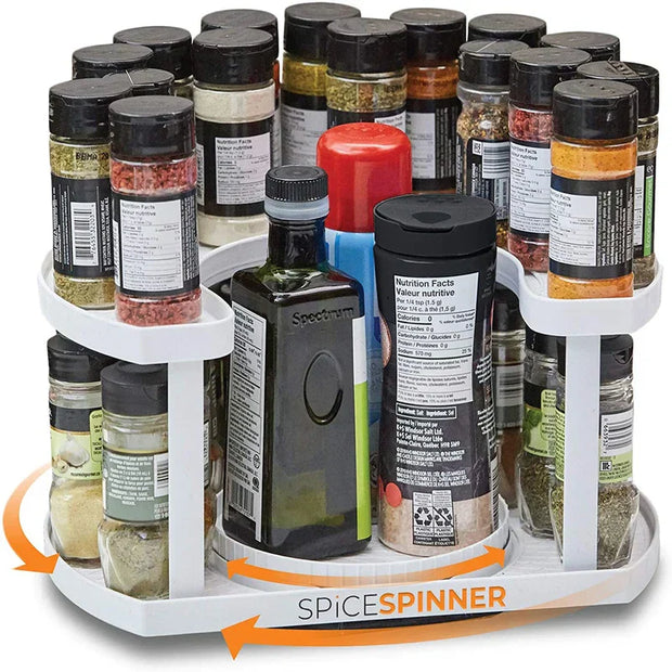TwistSpice | Platzsparendes Gewürzkarussell für einfaches Zugreifen - Brezella