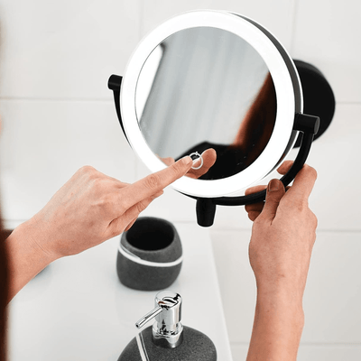 GlowBeauty | Tragbarer LED-Make-up-Spiegel für perfekte Ausleuchtung - Brezella