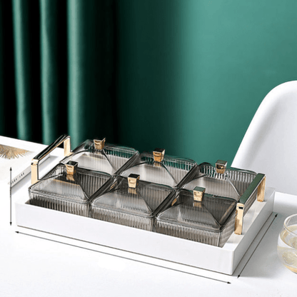 DeluxeTeller | Hochwertiges Servierblatt für Desserts und Snacks - Brezella