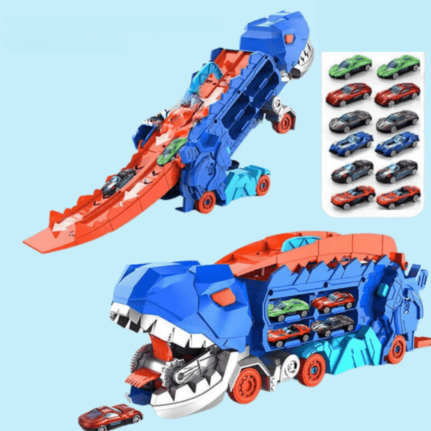 DinoWandler | Verwandlungs-Truck mit T-Rex-Sound - Brezella