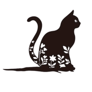 KatzenHarmonie | Metall-Silhouette einer Katze für den Garten - Brezella