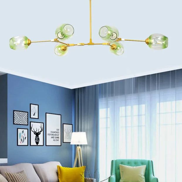 OrbitGlow | Sputnik-Hängelampe mit einzigartigen Glasbubbles - Brezella