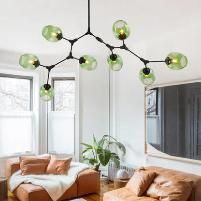 OrbitGlow | Sputnik-Hängelampe mit einzigartigen Glasbubbles - Brezella