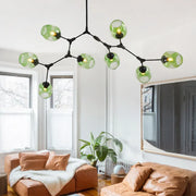 OrbitGlow | Sputnik-Hängelampe mit einzigartigen Glasbubbles - Brezella