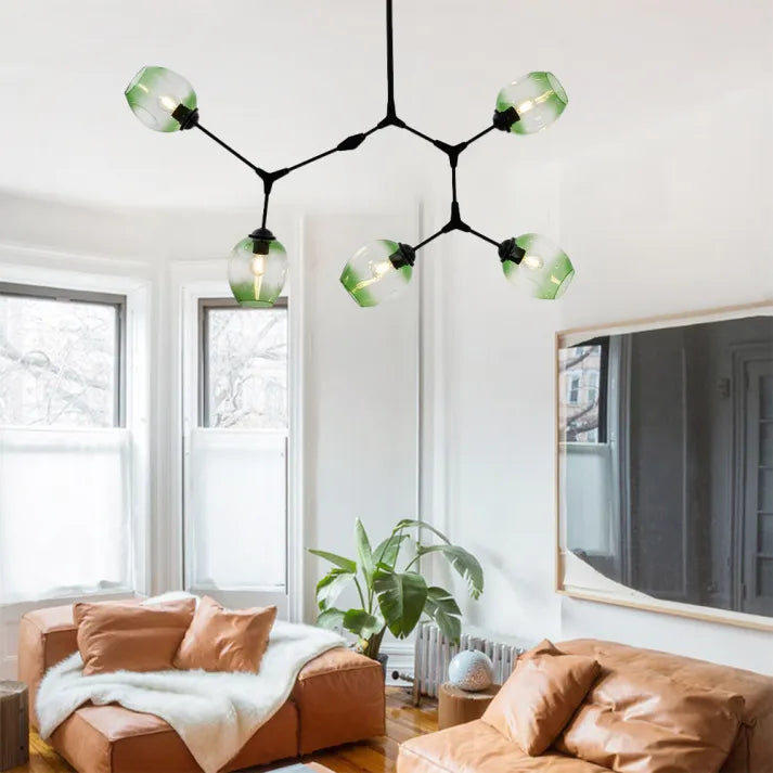 OrbitGlow | Sputnik-Hängelampe mit einzigartigen Glasbubbles - Brezella