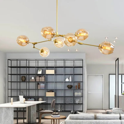 OrbitGlow | Sputnik-Hängelampe mit einzigartigen Glasbubbles - Brezella