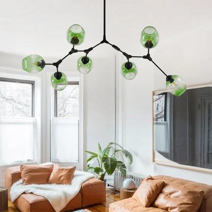 OrbitGlow | Sputnik-Hängelampe mit einzigartigen Glasbubbles - Brezella