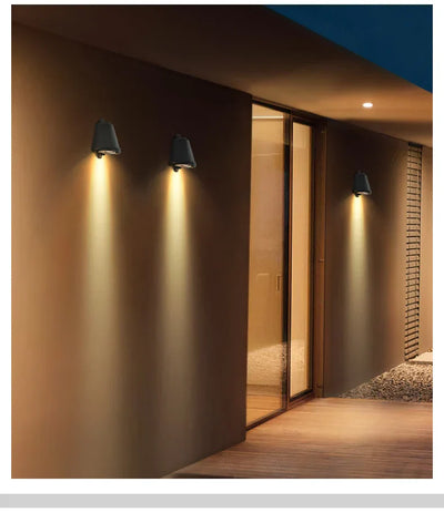 SolBeam | Stilvolle Aluminium-Wandlampe für den Außenbereich - Brezella