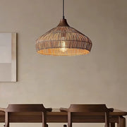 ZenWeave | Rustikale Rattan-Deckenleuchte - Brezella