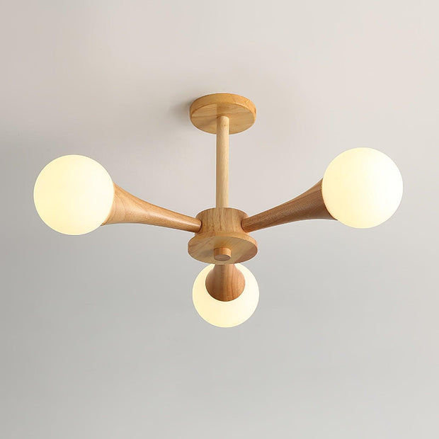 TimberGlow | Rustikale Pendelleuchte aus Holz mit modernem Touch - Brezella