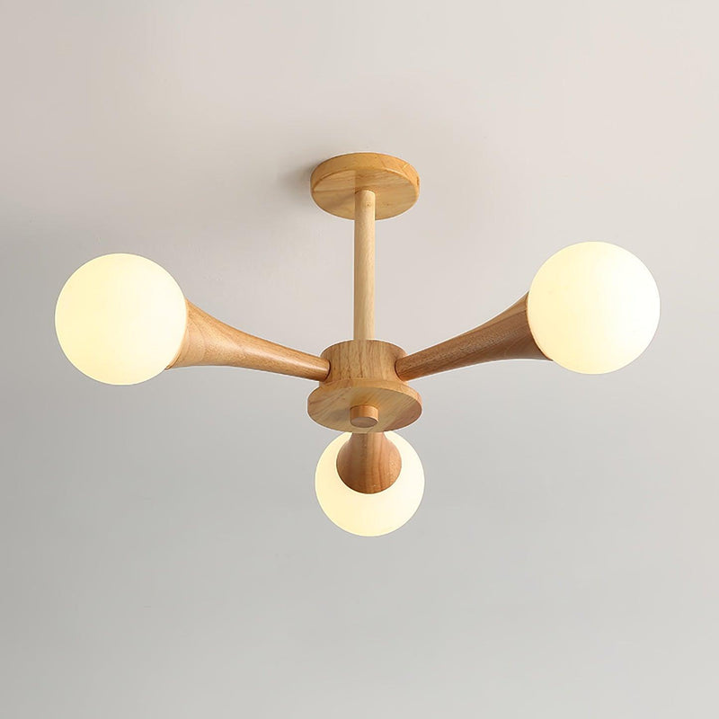 TimberGlow | Rustikale Pendelleuchte aus Holz mit modernem Touch - Brezella