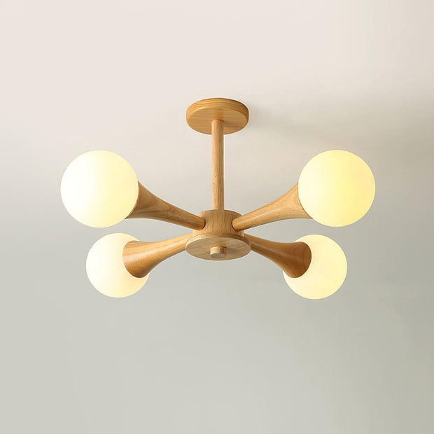 TimberGlow | Rustikale Pendelleuchte aus Holz mit modernem Touch - Brezella