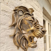 MajesticRoar | Kraftvolle Löwenkopf-Skulptur für Ihr Zuhause - Brezella