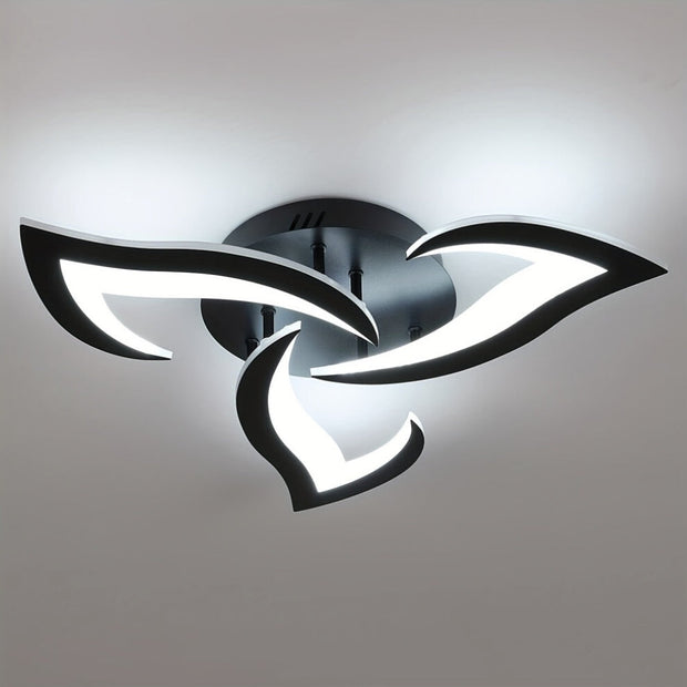 Moderne LED-Deckenleuchte in Blumenform