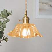 Vintage Hängelampen mit Blumenmuster
