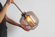 LuxeGlow | Exquisite Glas-Hängeleuchte für stilvolle Akzente - Brezella
