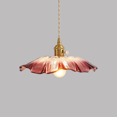 Vintage Hängelampen mit Blumenmuster