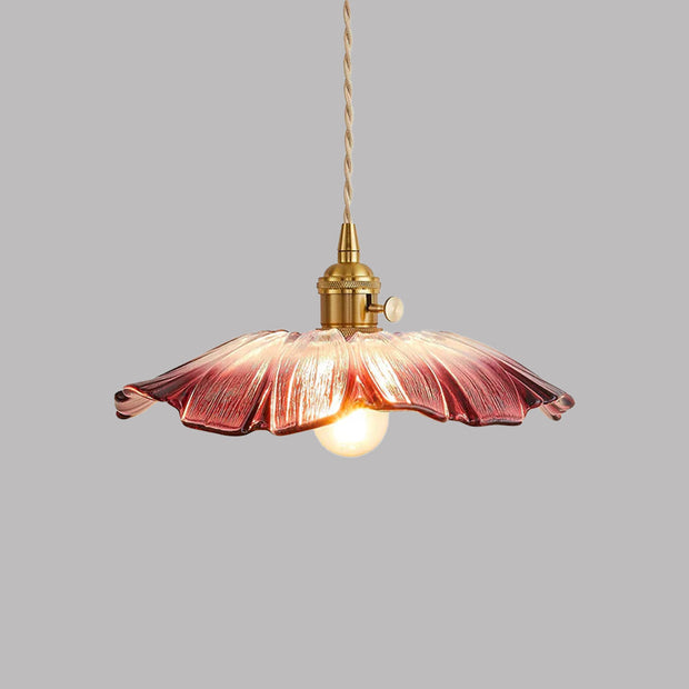 Vintage Hängelampen mit Blumenmuster