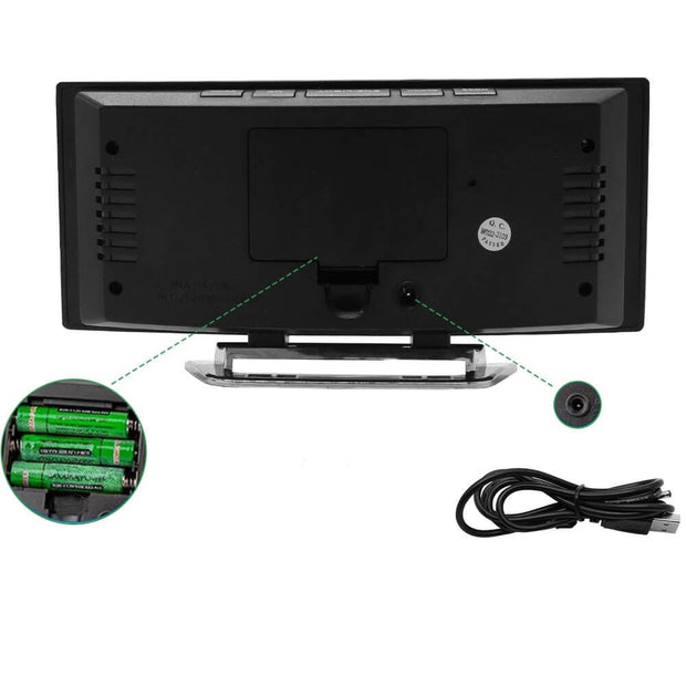 SmartWake | LED Wecker mit flexiblem Display und Nachtmodus - Brezella