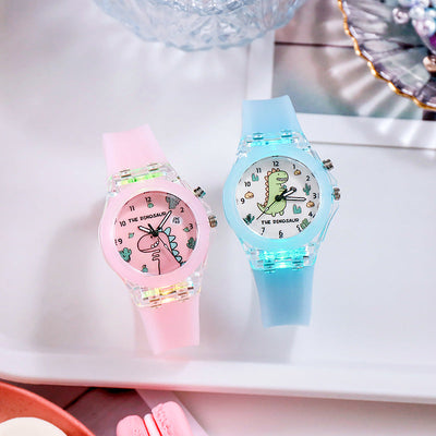 GlowTime | Leuchtende Kinderuhr mit buntem Design - Brezella