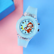 GlowTime | Leuchtende Kinderuhr mit buntem Design - Brezella