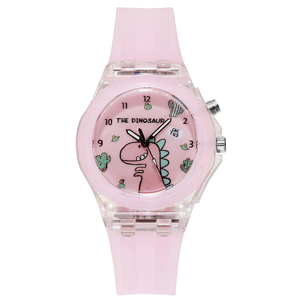 GlowTime | Leuchtende Kinderuhr mit buntem Design - Brezella