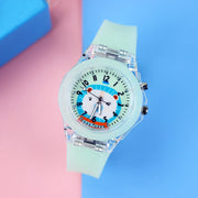 GlowTime | Leuchtende Kinderuhr mit buntem Design - Brezella