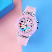 GlowTime | Leuchtende Kinderuhr mit buntem Design - Brezella