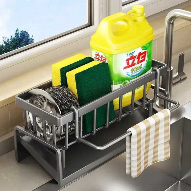 VivoDrainRack | Multifunktionaler Organizer für Küche und Spüle - Brezella