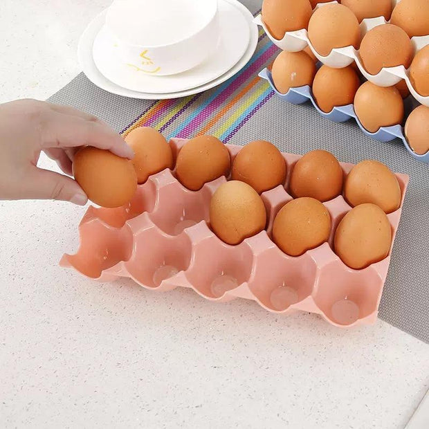 EggNest | Platzsparender Eierhalter für Kühlschrank und Regal - Brezella