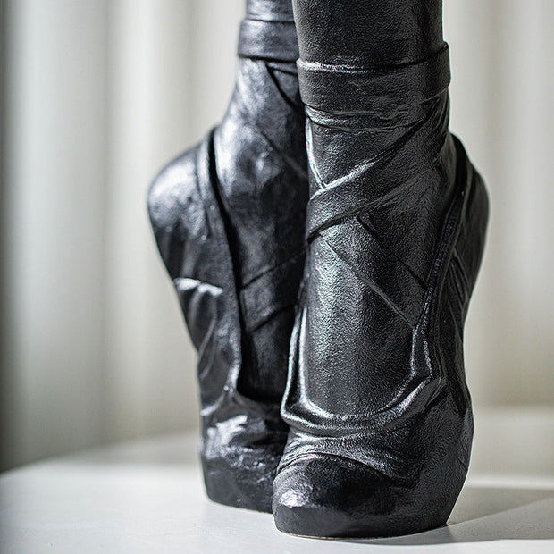 TanzVase | Realistische Ballettschuh-Skulptur - Brezella