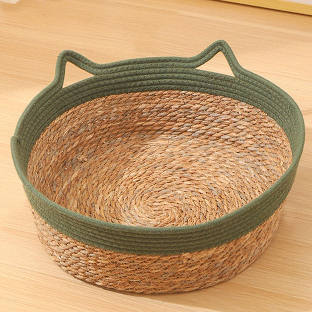 AstraBasket | Rustikaler Weidenkorb für Katzen mit komfortablem Design - Brezella