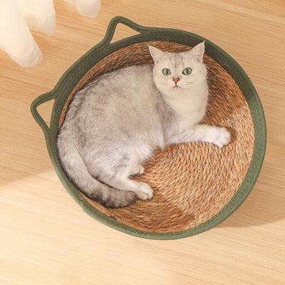 AstraBasket | Rustikaler Weidenkorb für Katzen mit komfortablem Design - Brezella