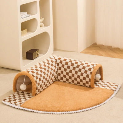 LumeaTunnel | Luxuriöses Katzenhaus und Bett für Haustiere - Brezella