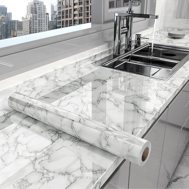 StoneShield | Elegante Küchenfolie mit Marmordesign - Brezella