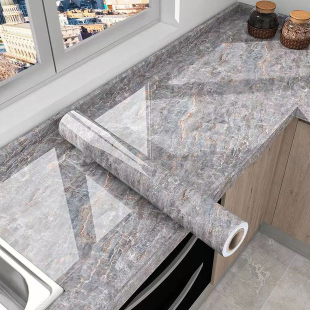 StoneShield | Elegante Küchenfolie mit Marmordesign - Brezella