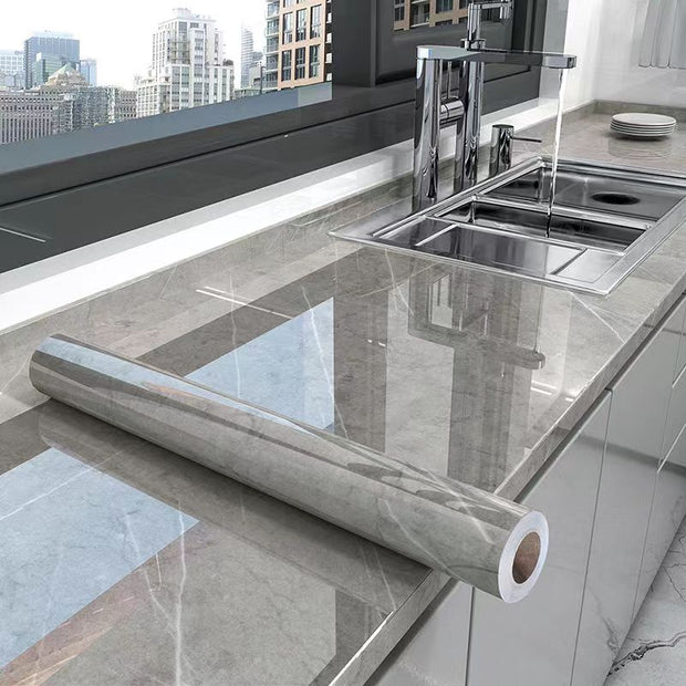 StoneShield | Elegante Küchenfolie mit Marmordesign - Brezella