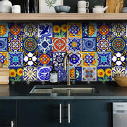 DecoPattern | Elegante Fliesenaufkleber mit nostalgischem Muster - Brezella